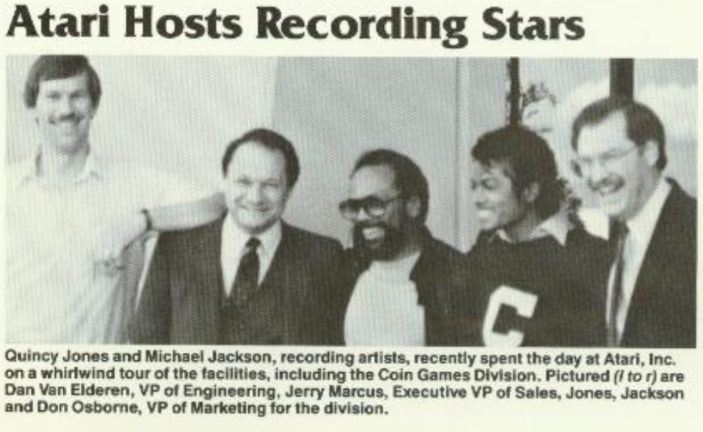 Michale Jackson and Quincy Jones Atari
